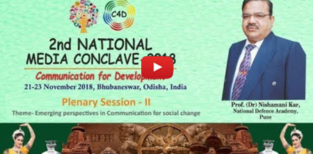 Academics Department, National Defence Academy, Pune Prof. (Dr.) Nishamani Kar addressing a plenary session II on Emerging perspectives in communication for social change